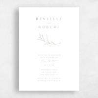 Green Wedding Invitation - Avila Classic Letterpress