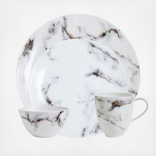 Marble Venice Fog 4-Piece Place Setting, Service for 1