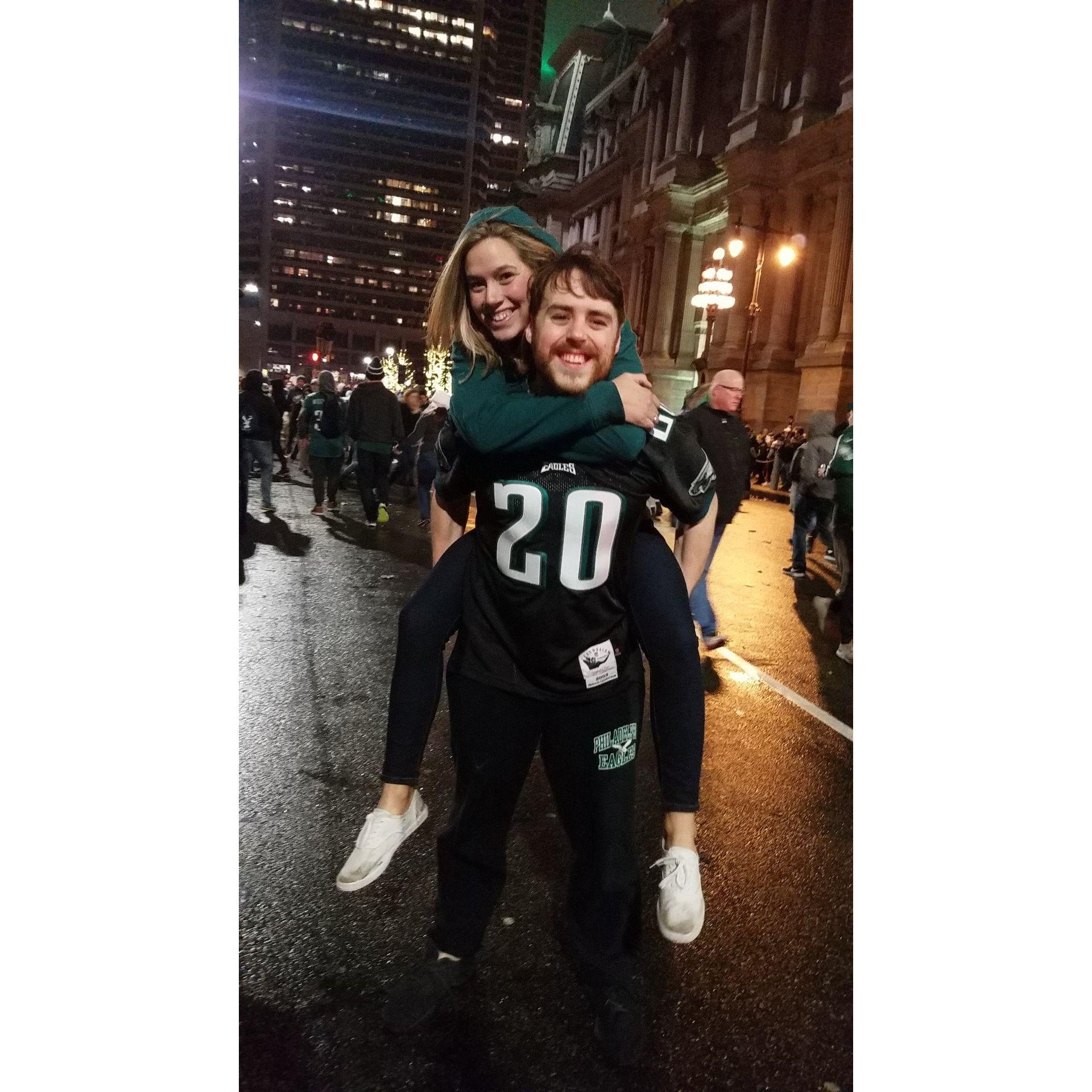 The night the Eagles won the Superbowl