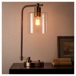 Hudson Industrial Table Lamp Antique Brass - Threshold™