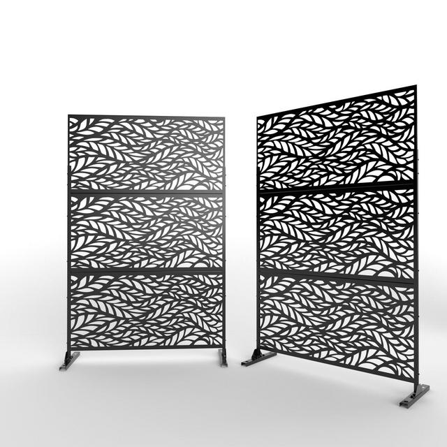 6.33 ft. H x 3.93 ft. W Laser Cut Metal Privacy Screen