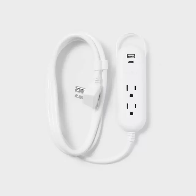 6' Indoor Cord with USB White - Heyday™