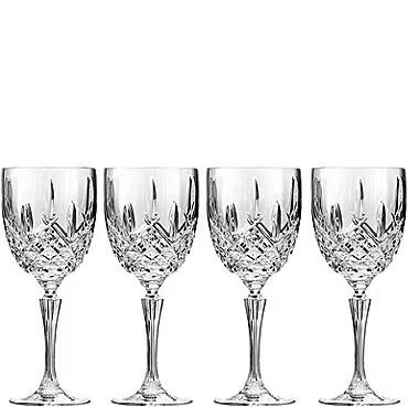 Marquis by Waterford Markham 4-Piece Goblet Traditional Crystal Wine Glass Set