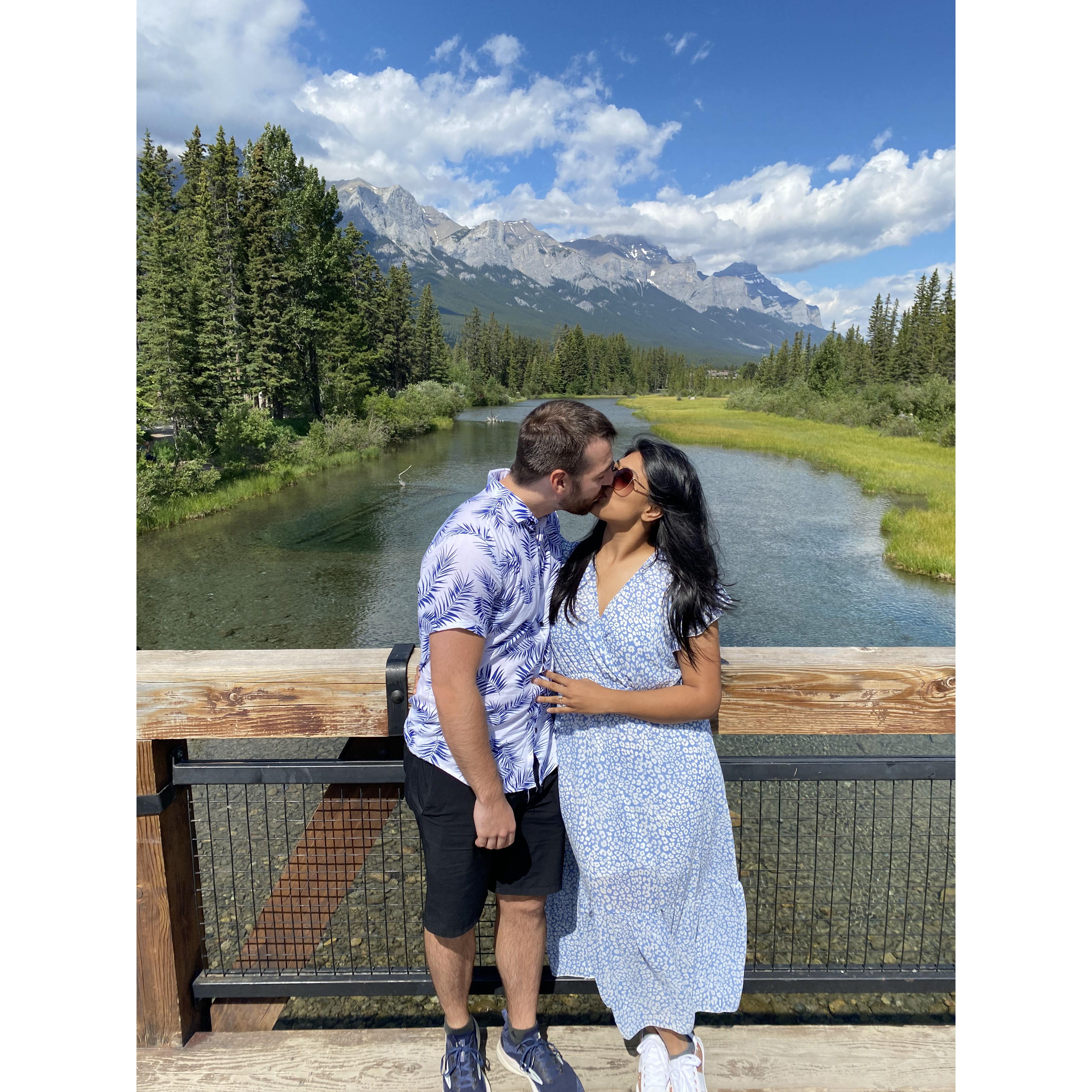 First kiss in Canmore!