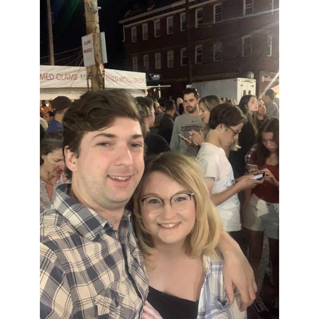 Feast of the Assumption, Little Italy. We braved the crowds for a late night cannoli (August 2022)