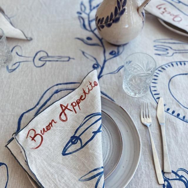 Buon Apetito - Linen Napkins (Set of 4)