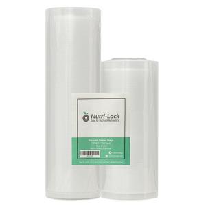 The Nutri-Lock Company - Nutri-Lock Vacuum Sealer Bags. 2 Rolls 11x50 and 8x50. Commercial Grade Bag Rolls for FoodSaver and Sous Vide