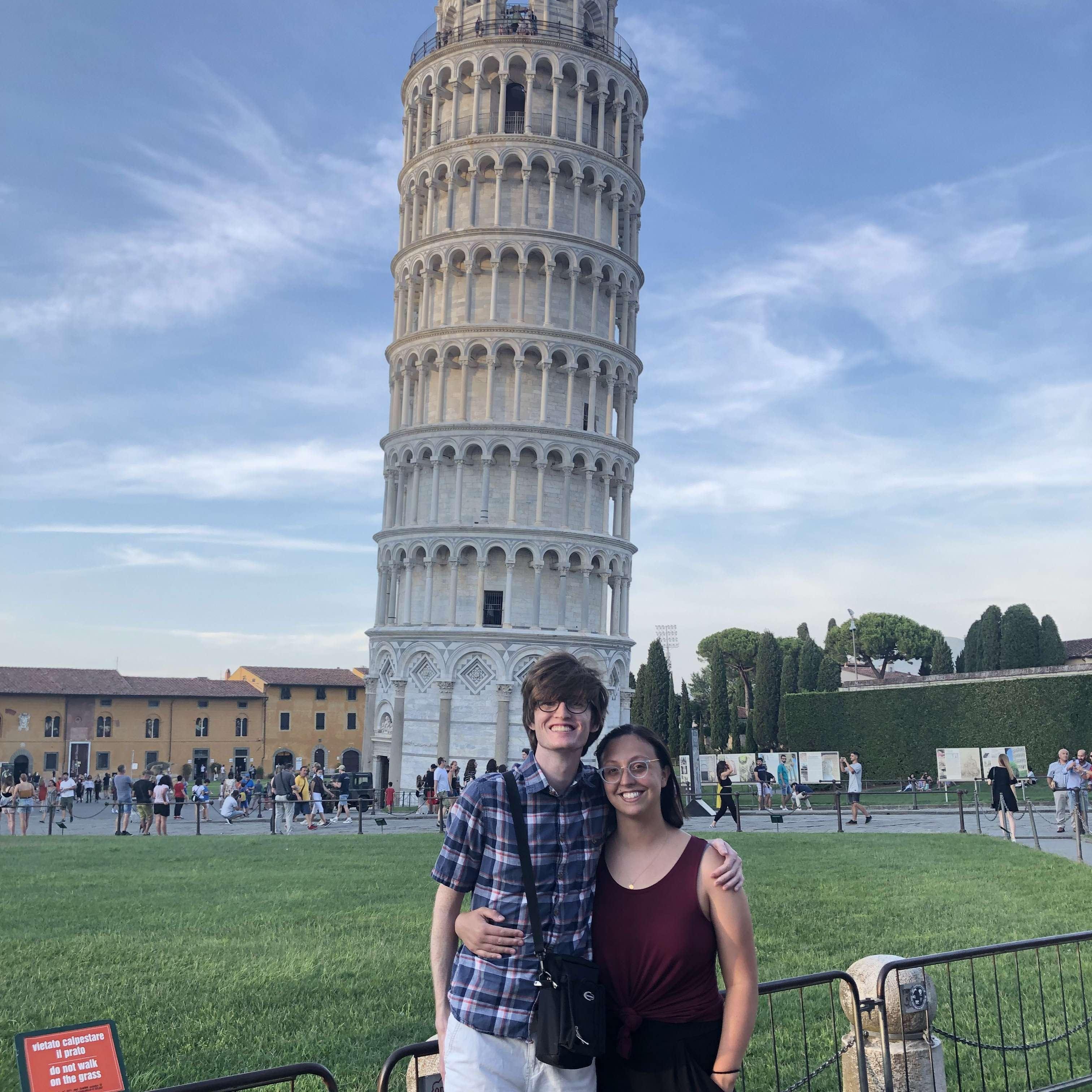 We also took a side trip to Pisa!