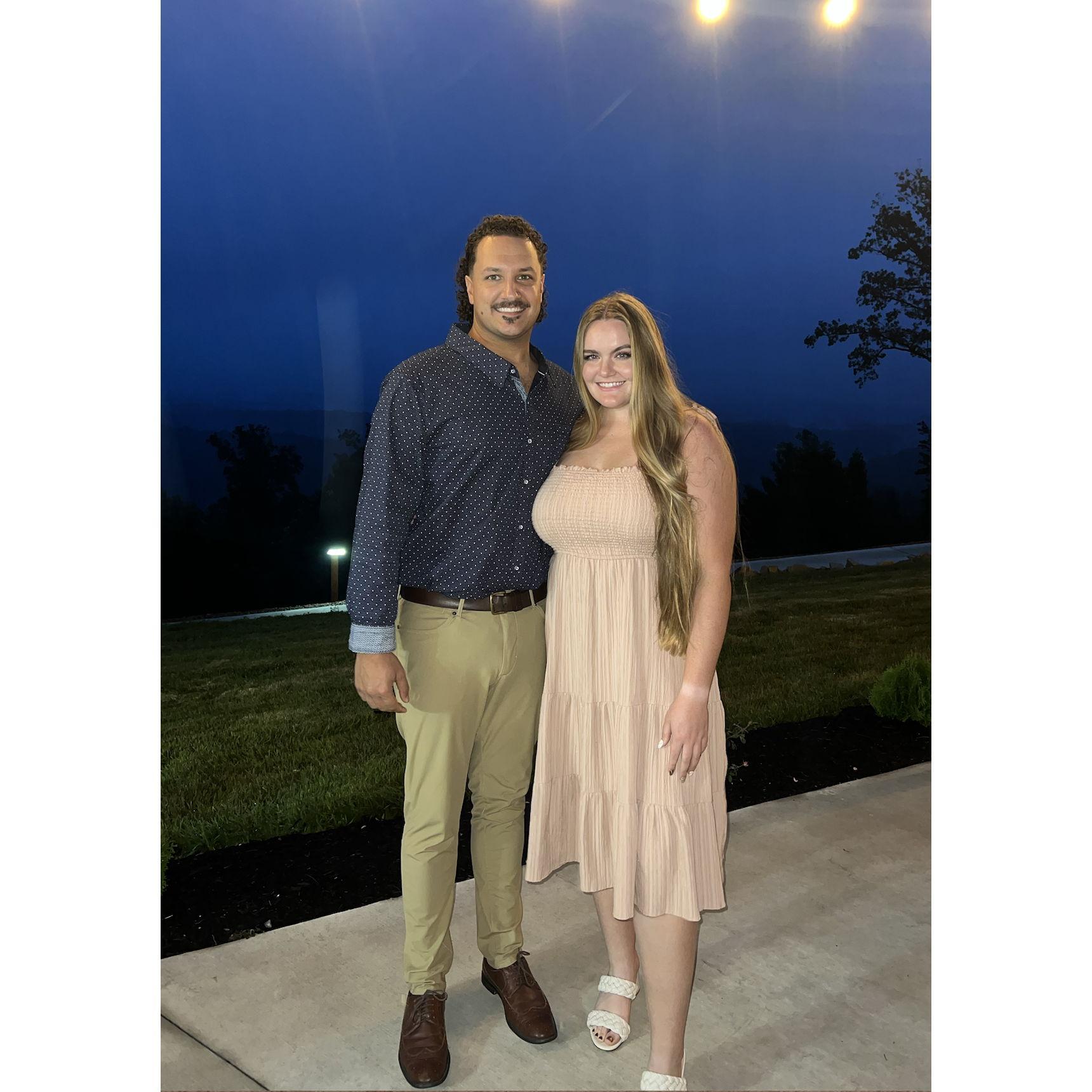We said "I love you" for the first time this night