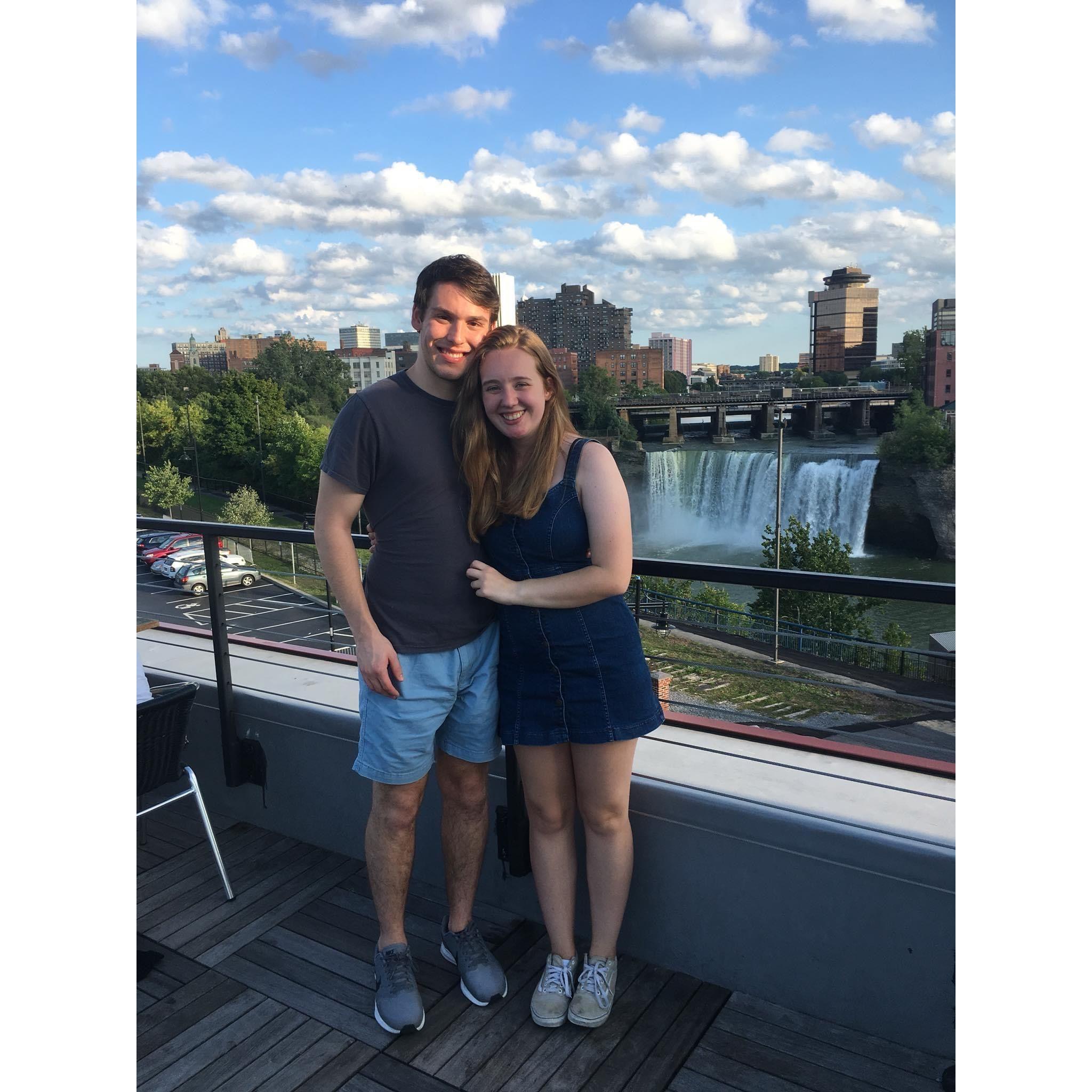Views from the rooftop of the Genesee Brew House, 2019