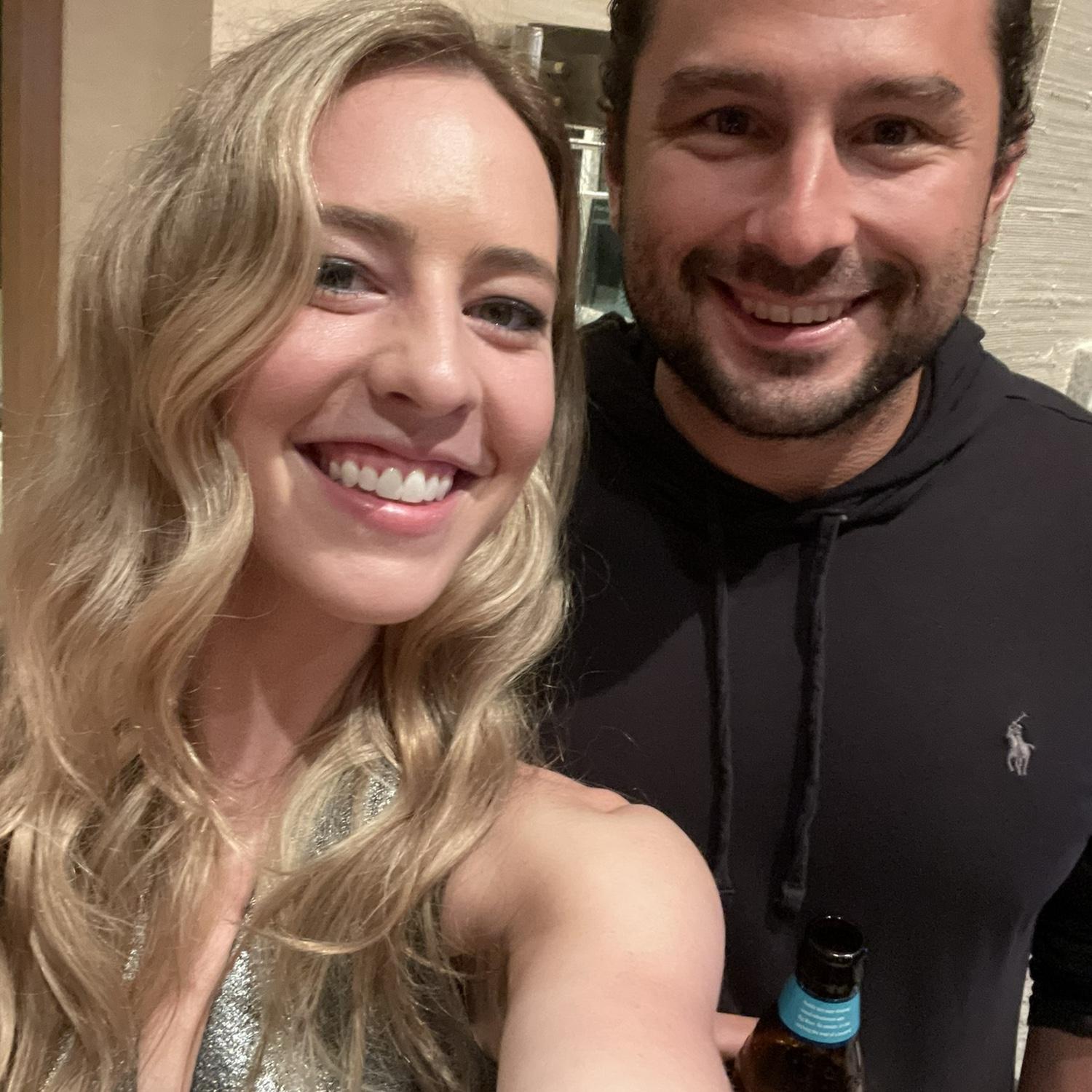 Our first photo together after a few dates