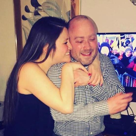 Our first New Years Eve party together in our apartment.