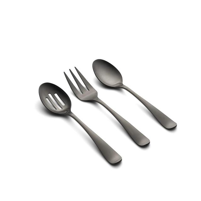 Cambridge Silversmiths Rhiannon Black Satin 3-Piece Hostess Set