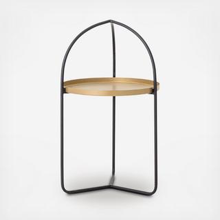 Golden Tray in Arched Stand