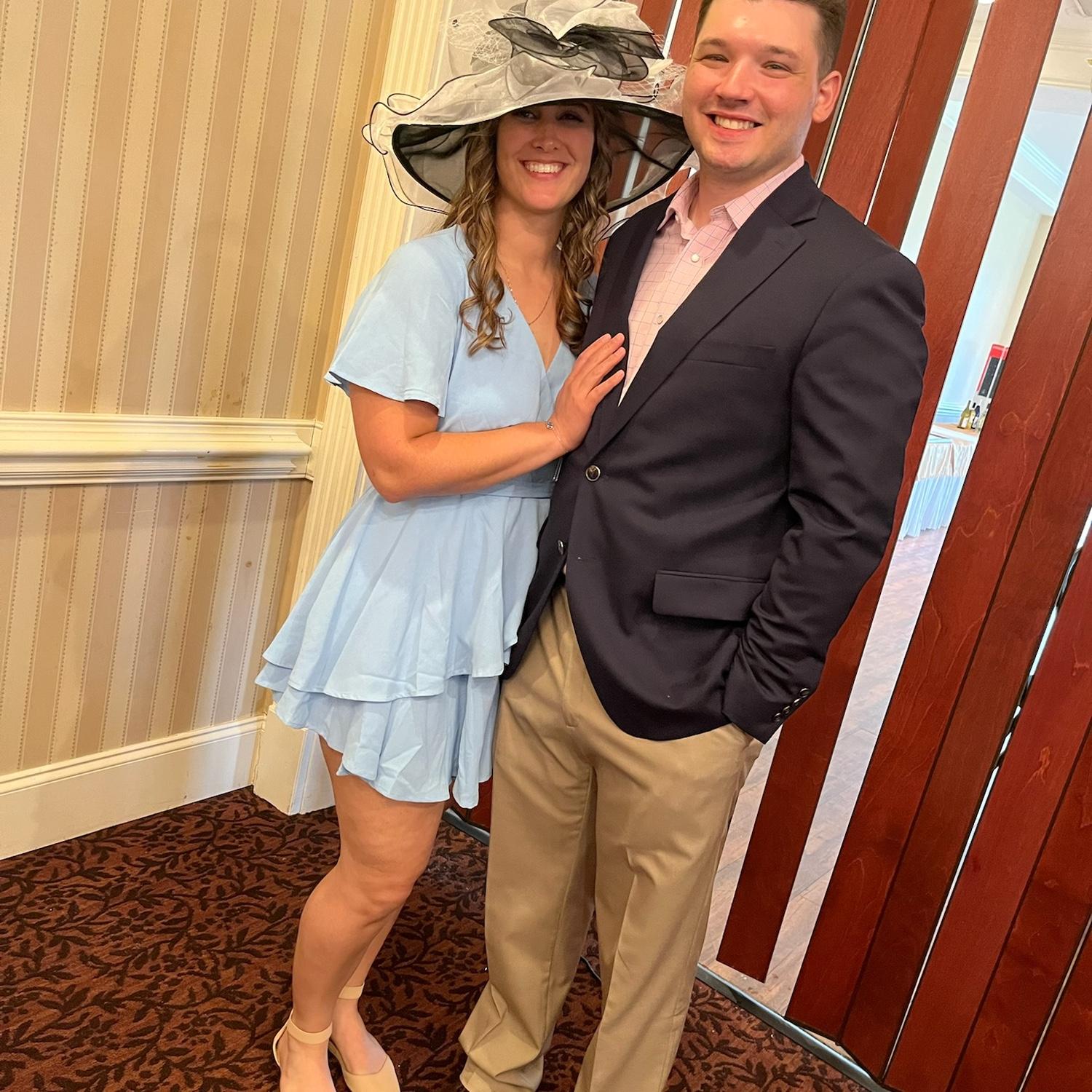 One of our first dates - a Kentucky Derby Watch Party!