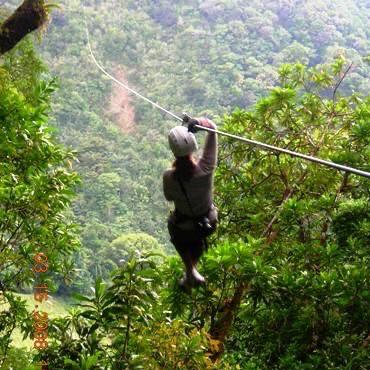 Ziplining at Monteverde