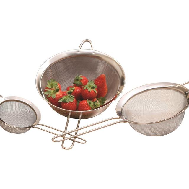 Cook Pro All Purpose 3 Piece Stainless Steel Strainer Set