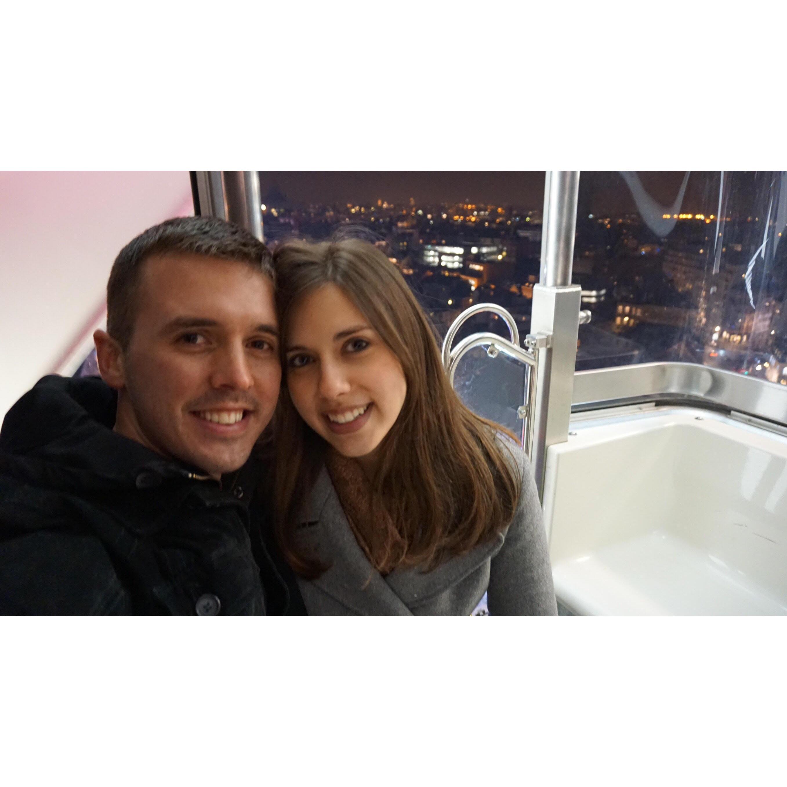 on the ferris wheel in Brussels