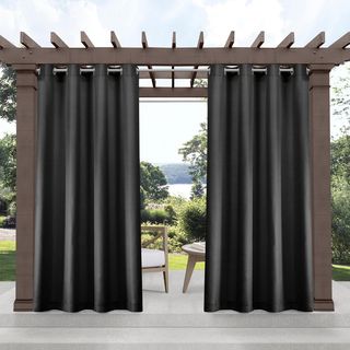 Cabana Indoor/Outdoor Curtain Panel, Set of 2