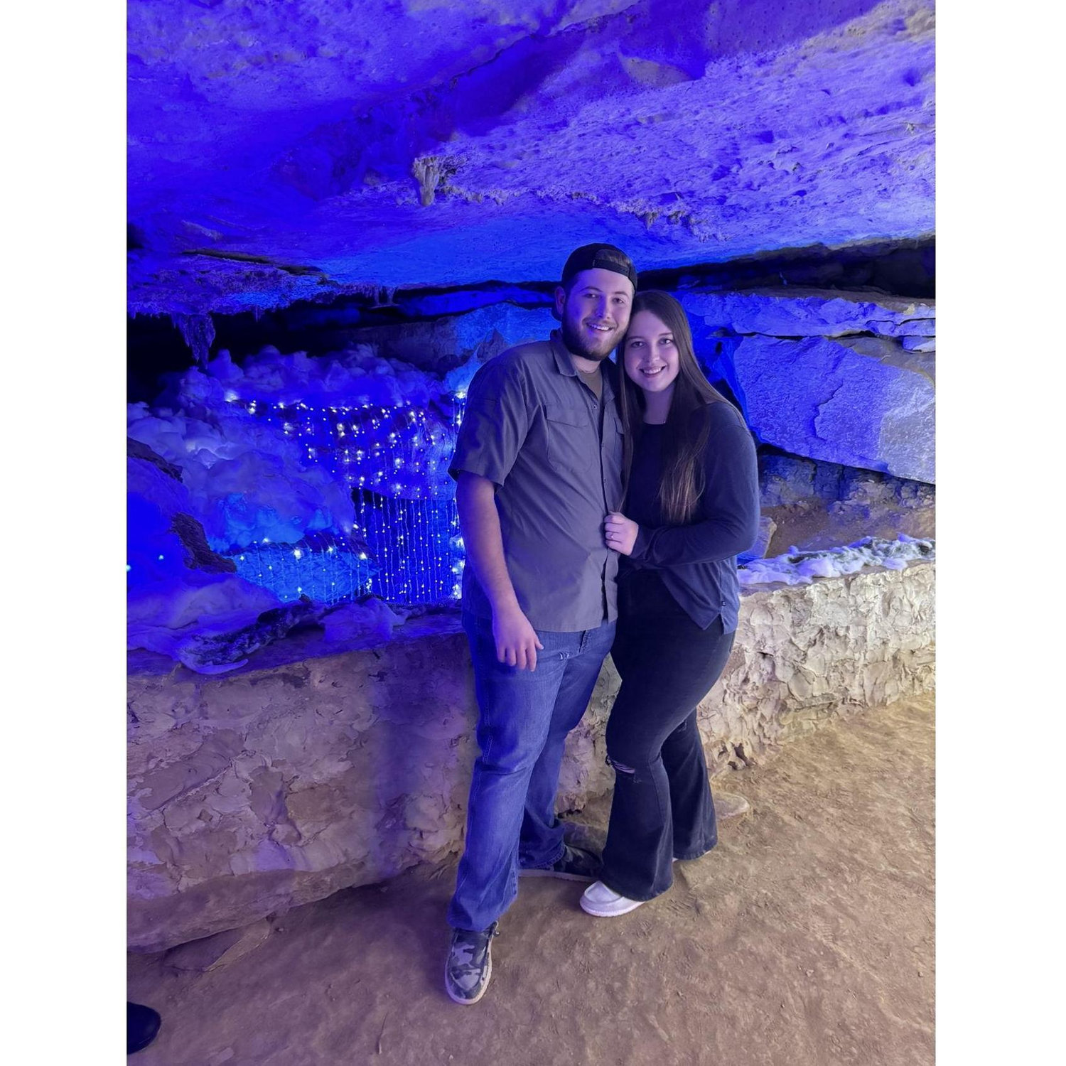 We went to see Christmas Lights in a cave! Super cool!