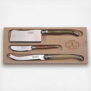 Laguiole 3-Piece Cheese Knife Set