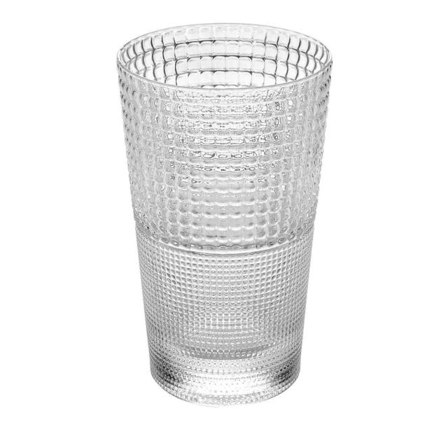 Speedy Set of 6 High-Ball Tumblers in Clear Blown Glass