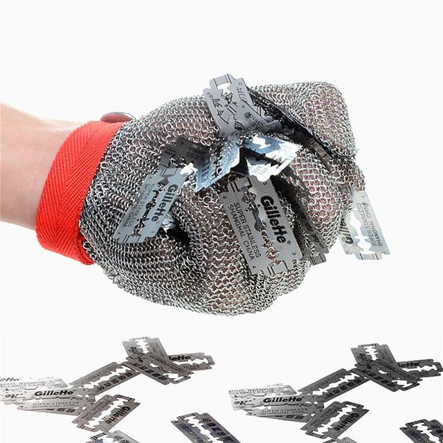 Stainless Steel Cut Resistant Gloves (Large)