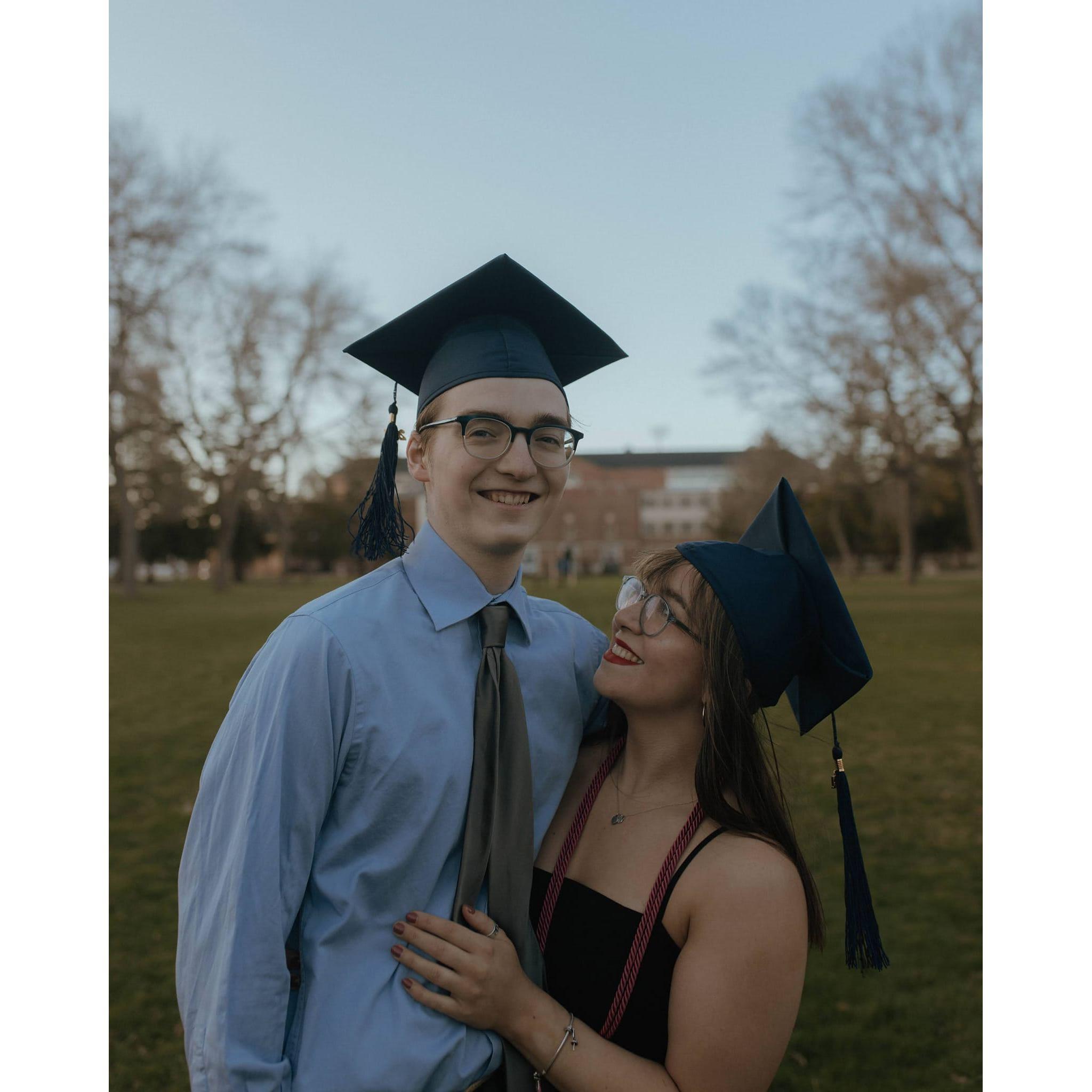 Graduating college and celebrating our future. Photo by Jake Hotaling, 2021. University of Maine, Orono, ME