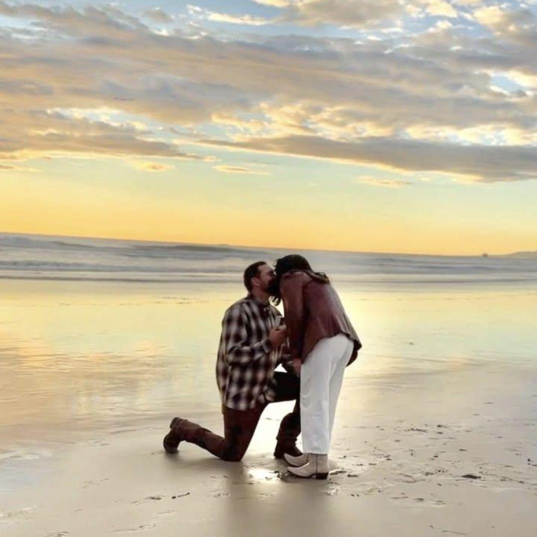 When I dropped a knee and popped the magic question!
