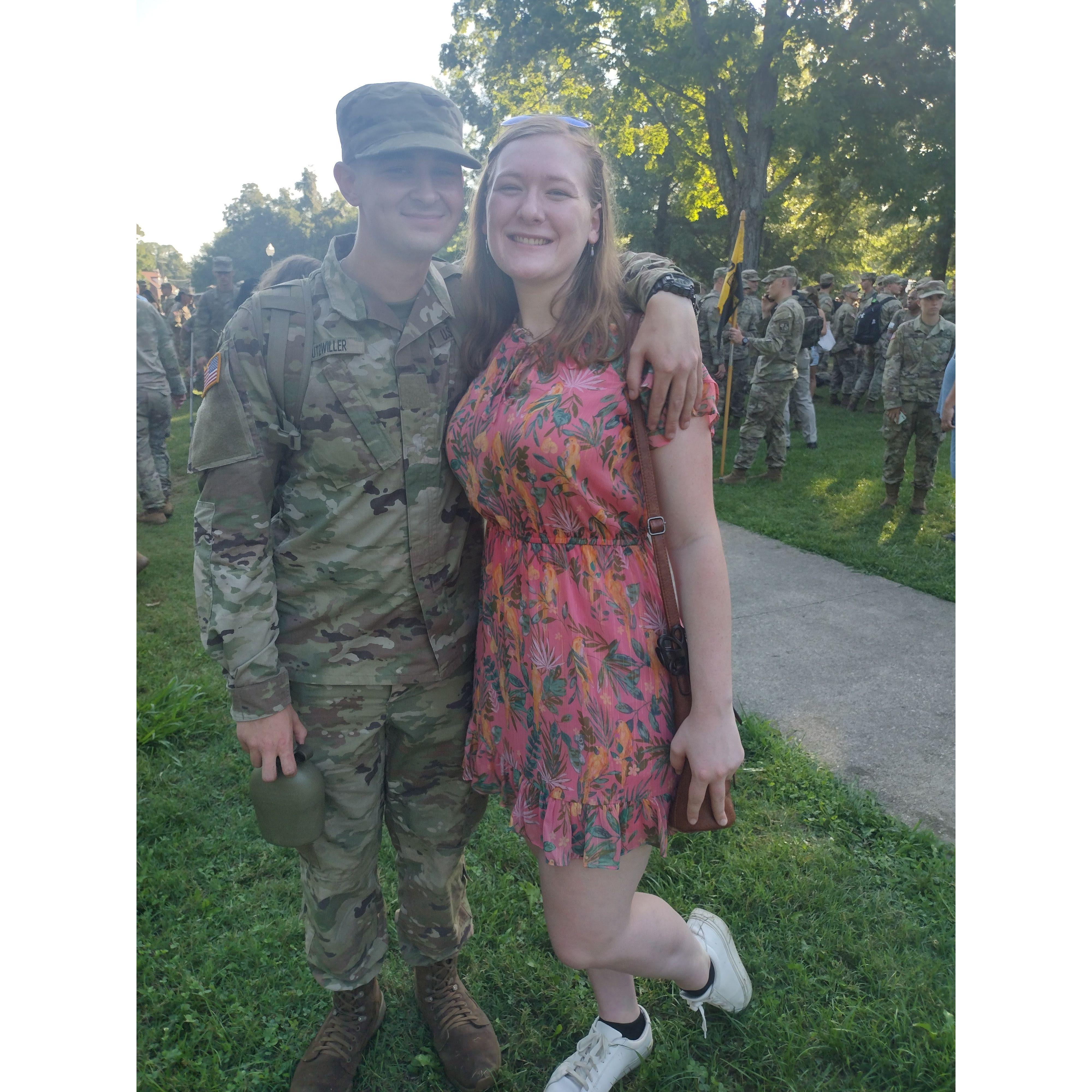 This was the first time we saw each other after Elizabeth's France Trip and Jacob's Advance Camp in Fort Knox