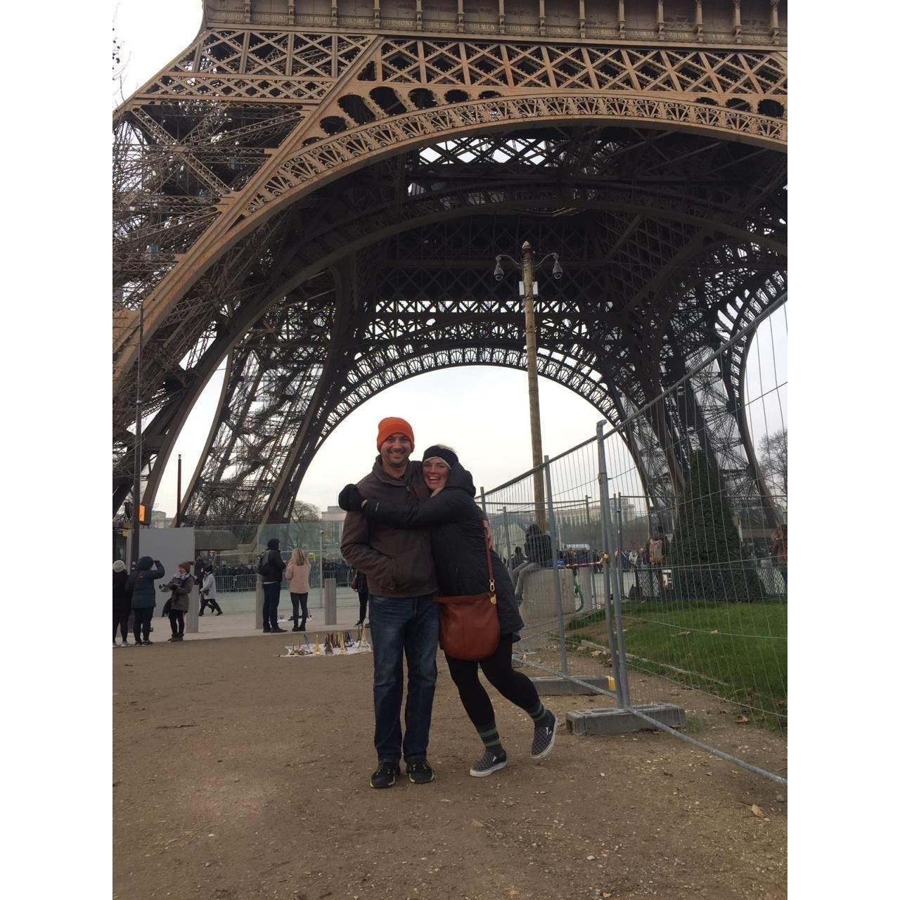 Sarah's first trip to the Eiffel Tower
