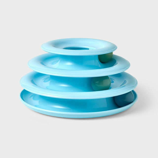 3 Layer Trackball Interactive Cat Toy - Boots & Barkley™ - Cream