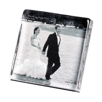 Simon Pearce Woodbury Square Photo Block Gift Set, 5"
