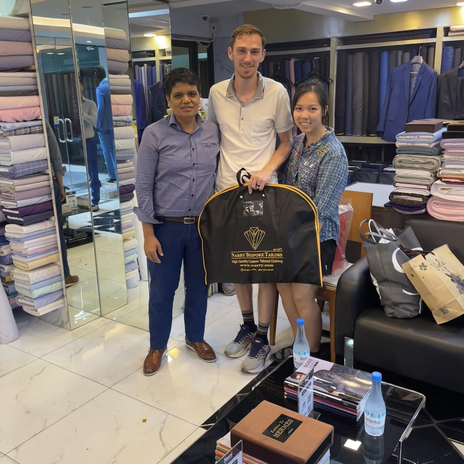 Suited up in Bangkok!