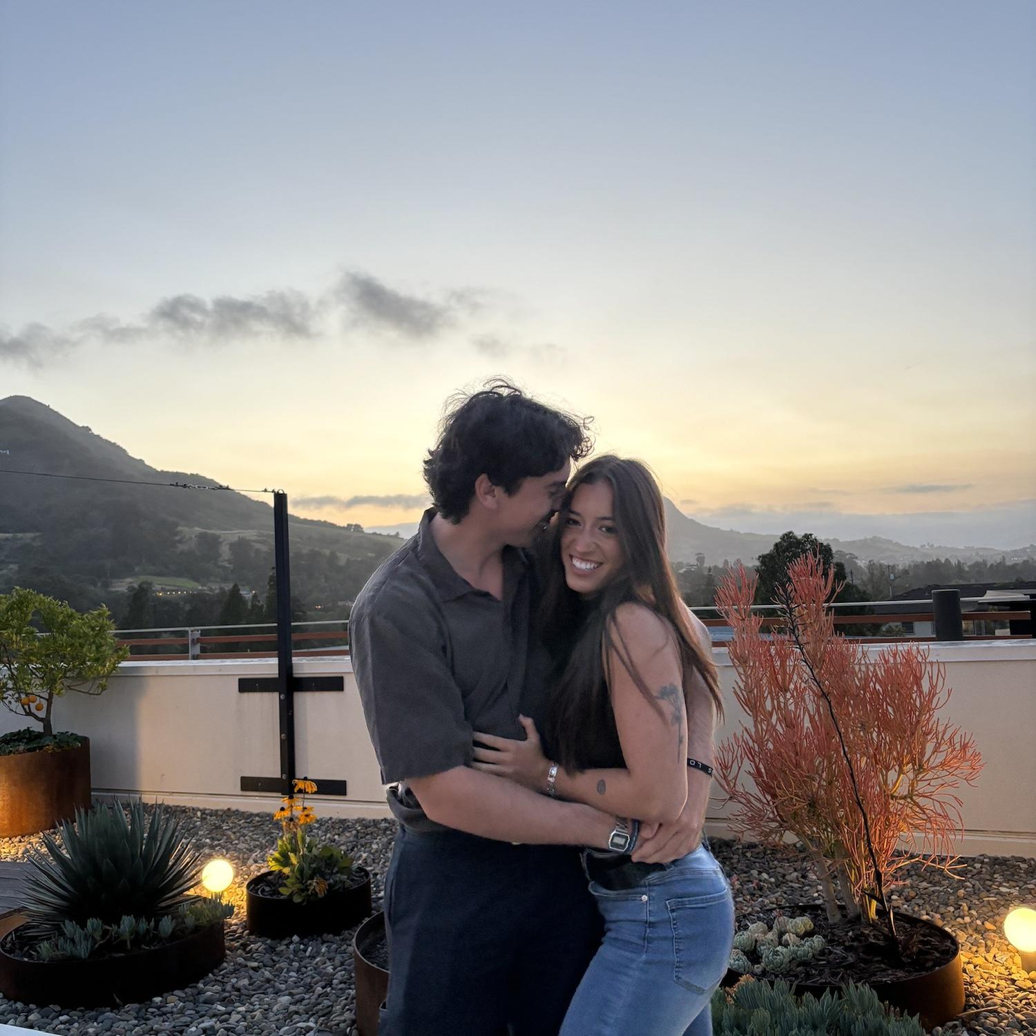This was at a rooftop bar in San Luis Obispo where we were celebrating a friend's birthday