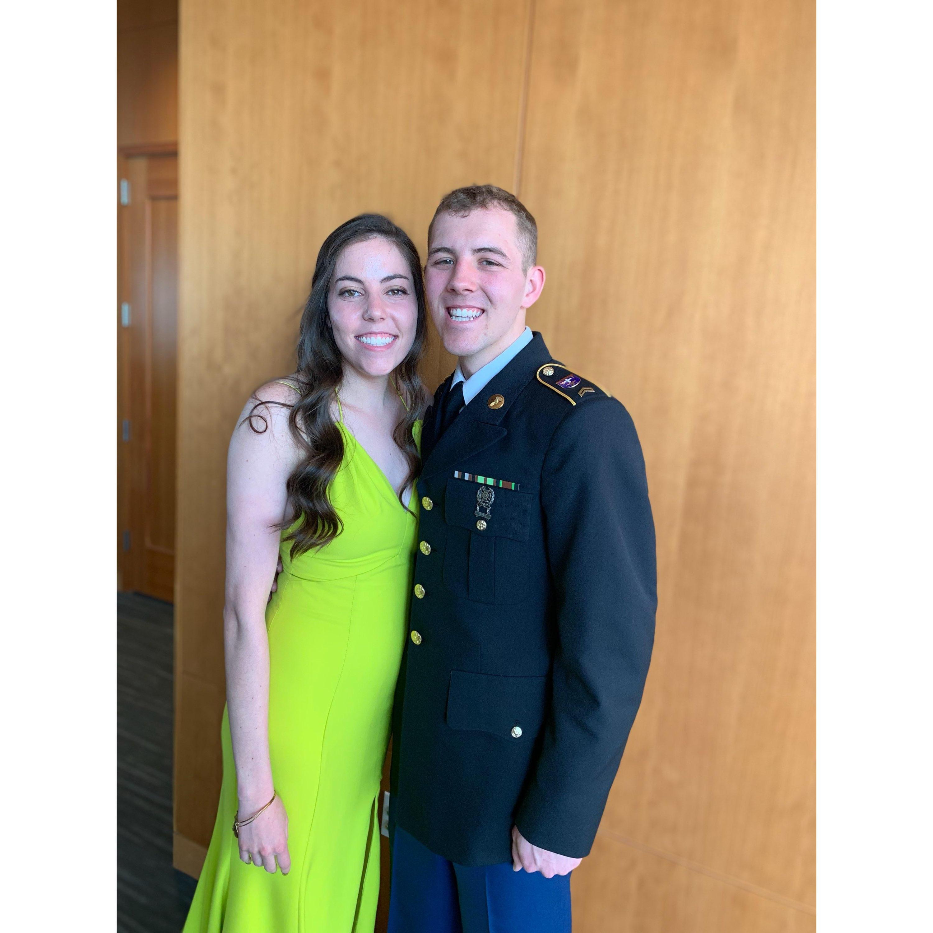 Sophomore year of college military ball, 2019.