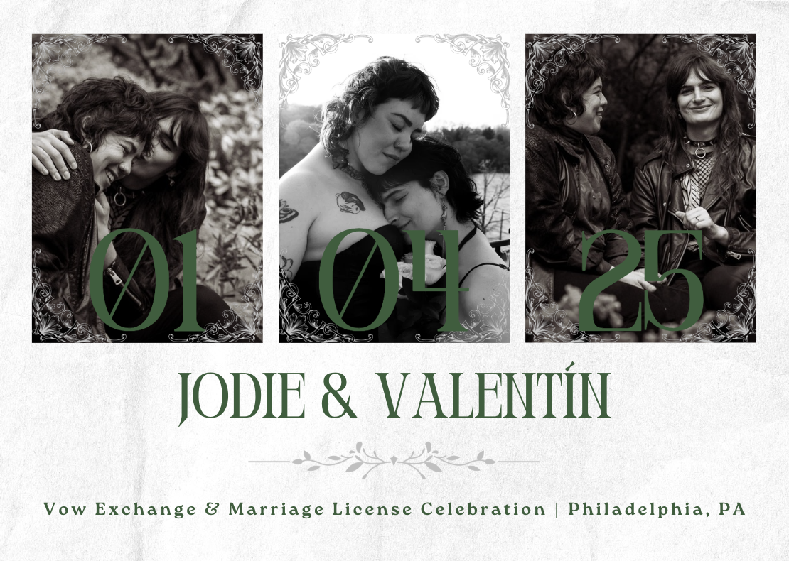 The Wedding Website of Valentin Sanchez-Stoddard and Jodie Caldernatta