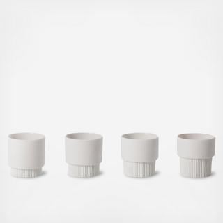 Groove Espresso Cup, Set of 4
