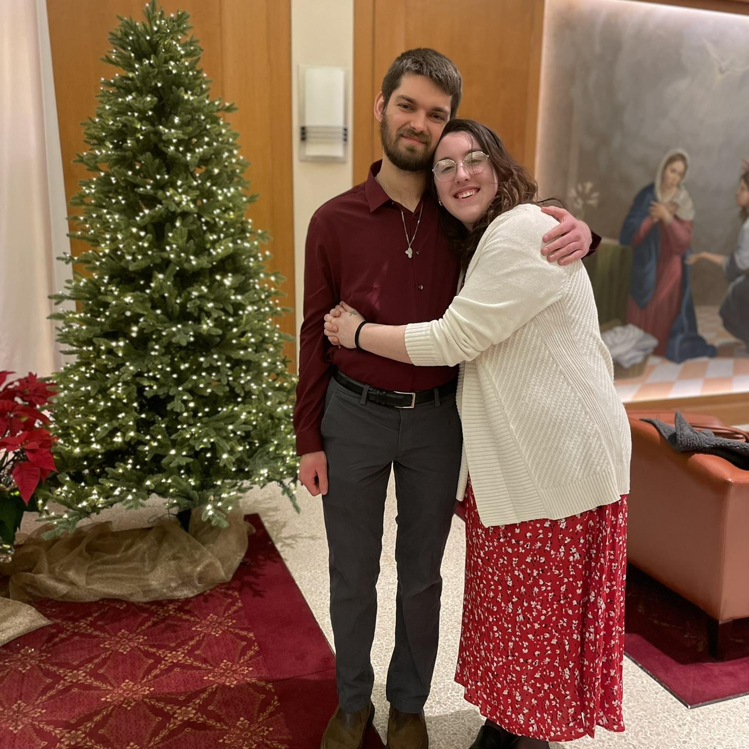 Our first official pic we sent to our families (they wanted proof).