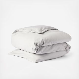 300-Thread Count Organic Percale Duvet Cover
