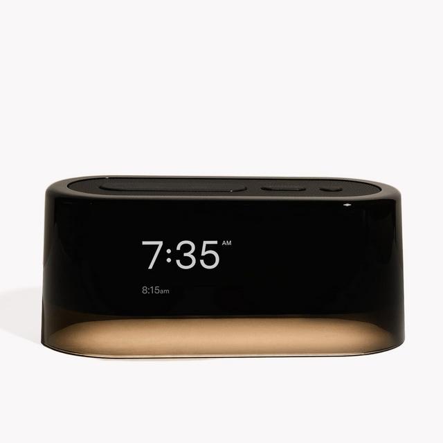 Loftie Alarm Clock - Bluetooth Smart Clock with Speaker for Custom Alarms, Wellness Content, White Noise, and Nature Sounds - Smart Alarm Clock with Built-in Adjustable Nightlight - (Black Top)