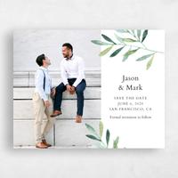 Green Wedding Save the Date - Eastwick Vines