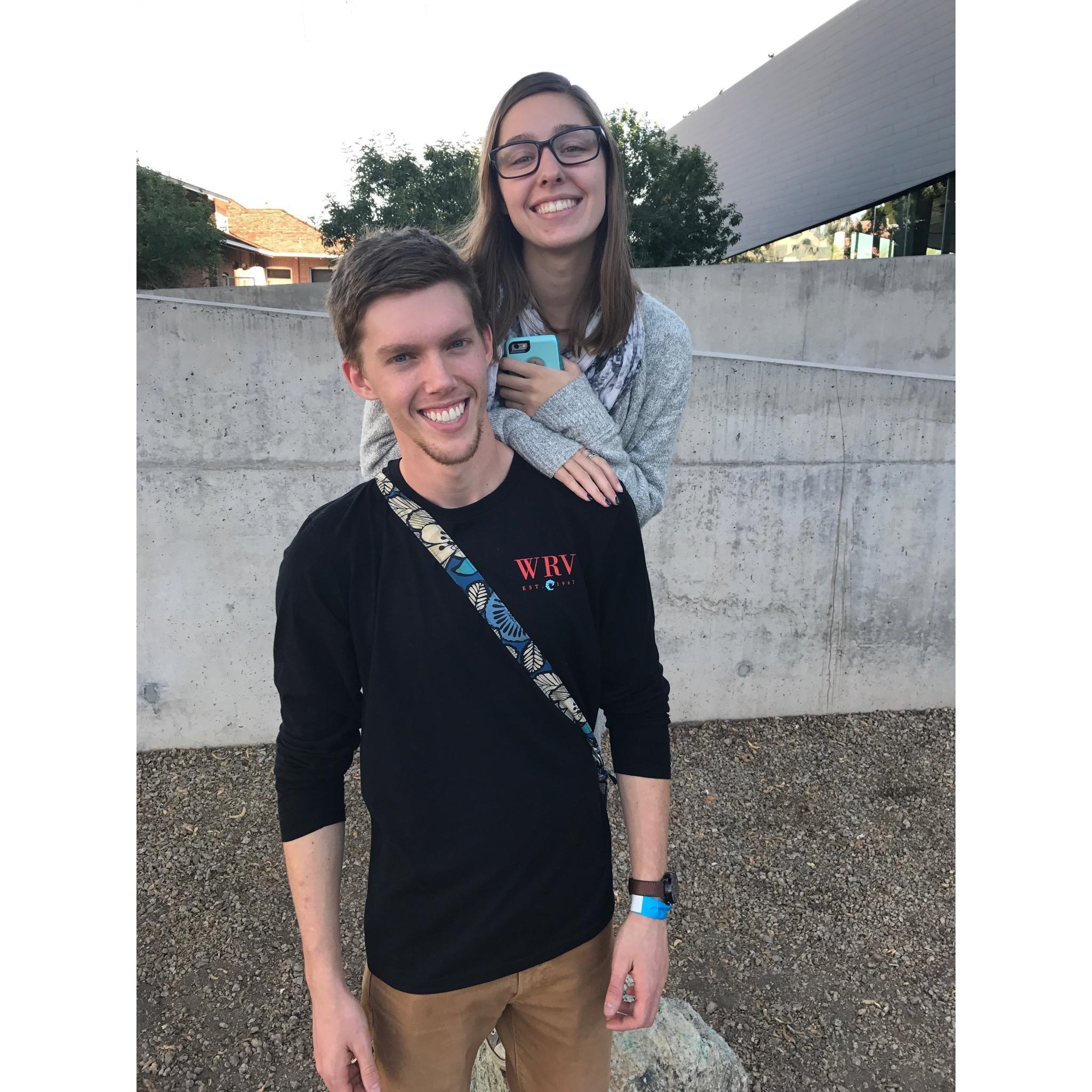 Before we were a couple, but looked like a couple.