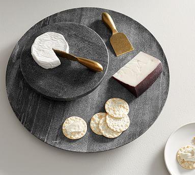 Black Marble Lazy Susan