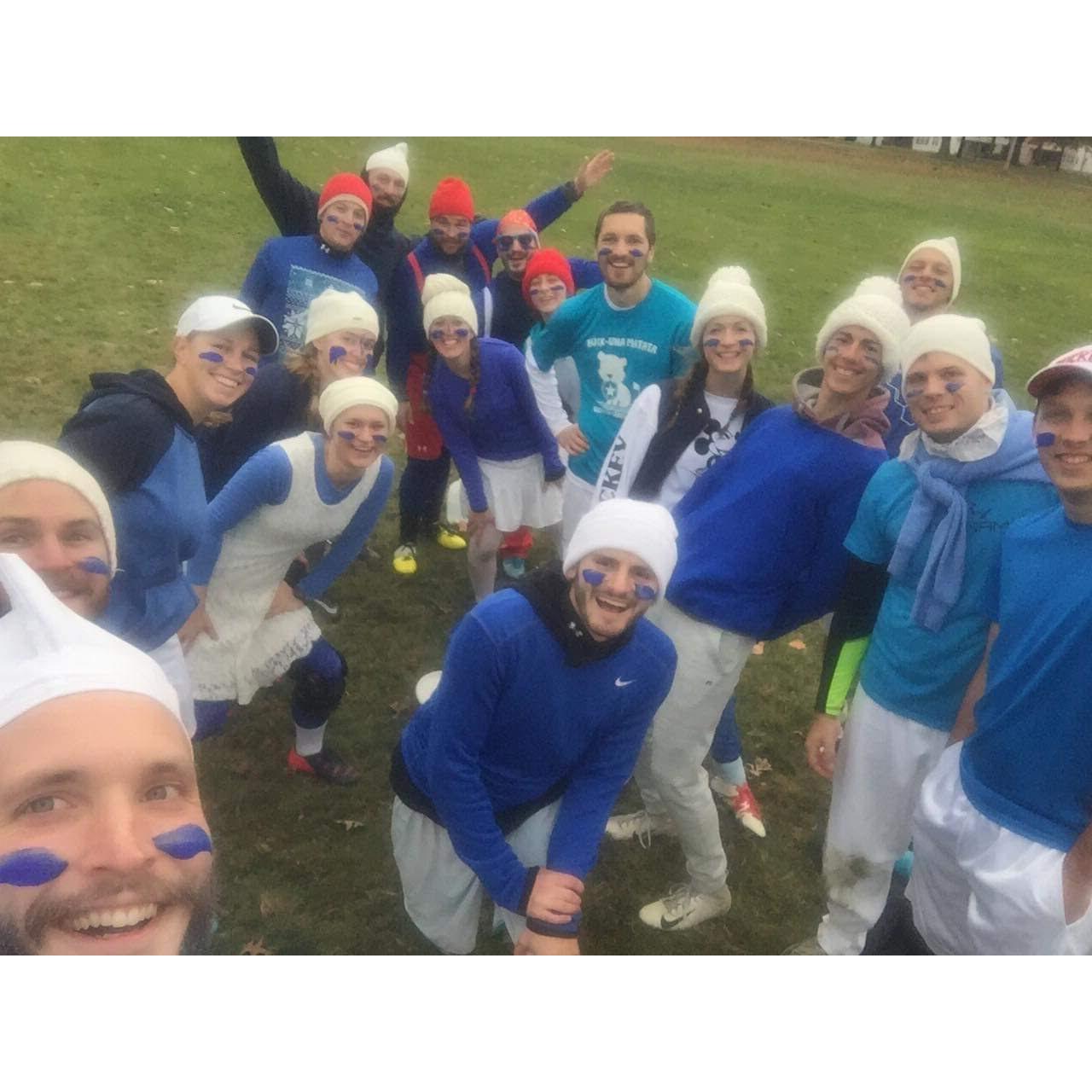 Halloween Ultimate Tournament, team Smurfs.