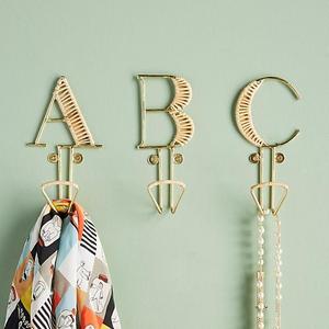 Rattan-Wrapped Monogram Hook