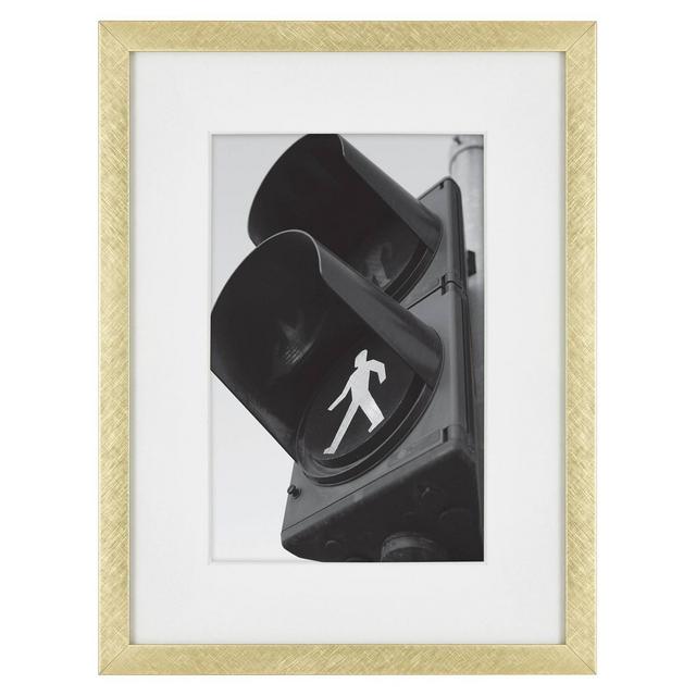 6" x 8" Matted to 4" x 6" Thin Metal Tabletop Frame Brass - Project 62™