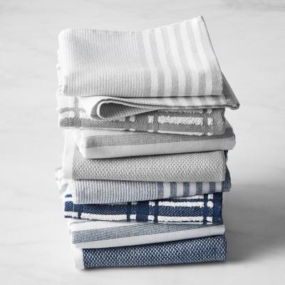 Williams Sonoma Super-Absorbent Multi-Pack Towels, Set of 4- Bright Blue