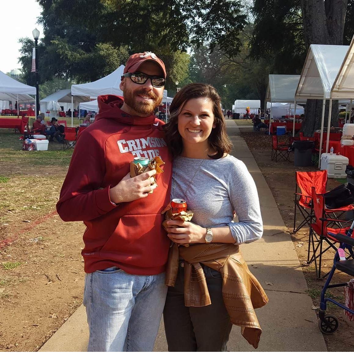 Mary Grace's first (and only) Alabama football game