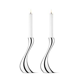 Georg Jensen Medium Cobra Candleholder, Set of 2